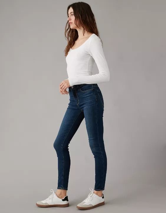 AE Next Level High-Waisted Jegging Crop High Rise Slim Fit Bottoms For Fall, High-rise Tight Bottoms For Fall, High Rise Tight Bottoms For Fall, Fall High Rise High Stretch Bottoms, High Waist Slim Fit Jeggings For Fall, Slim Fit High-waist Fall Jeggings, Slim Fit High Waist Fall Jeggings, High Waist Jeggings For Fall, Fall High Waist Slim Fit Jeggings