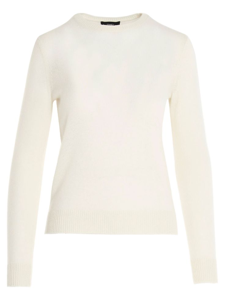 White Cashmere Crew neck Long sleevesComposition: 100% wool American Clothing Brands, White Cashmere Sweater, Cashmere Sweater Women, Sweater Fits, White Cardigan, Knitwear Tops, Cashmere Sweater, White Sweaters, Knitwear Women