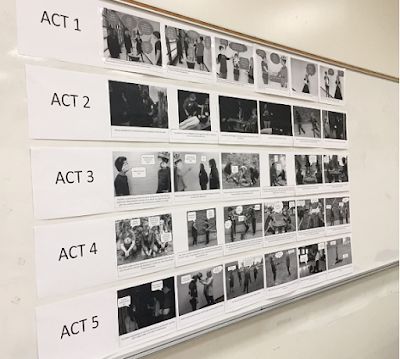 a white board with black and white pictures on it