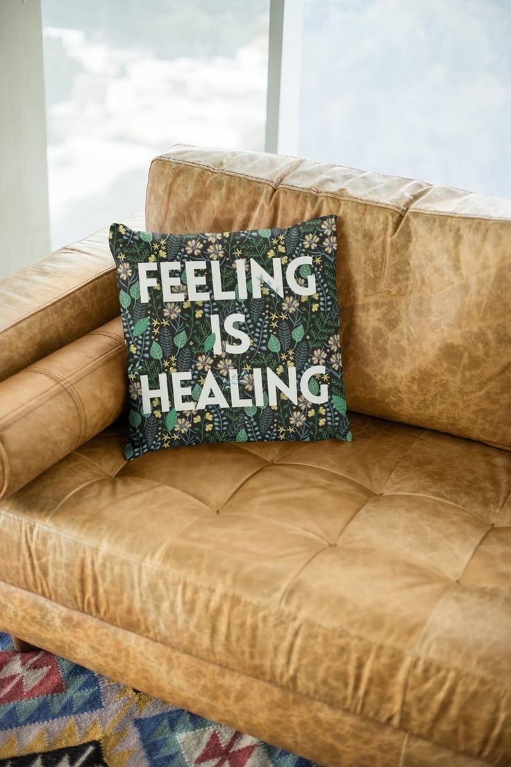 Therapy Throw Pillow Cover: Feeling is Healing Therapist Gift - Etsy Canada Mental Health Occupational Therapy, Counseling Office Design, Therapist Office Design, Office Decor Therapy, Private Practice Office, Counselling Room, Counseling Office Decor, Counselors Office Decor, Therapist Office Decor