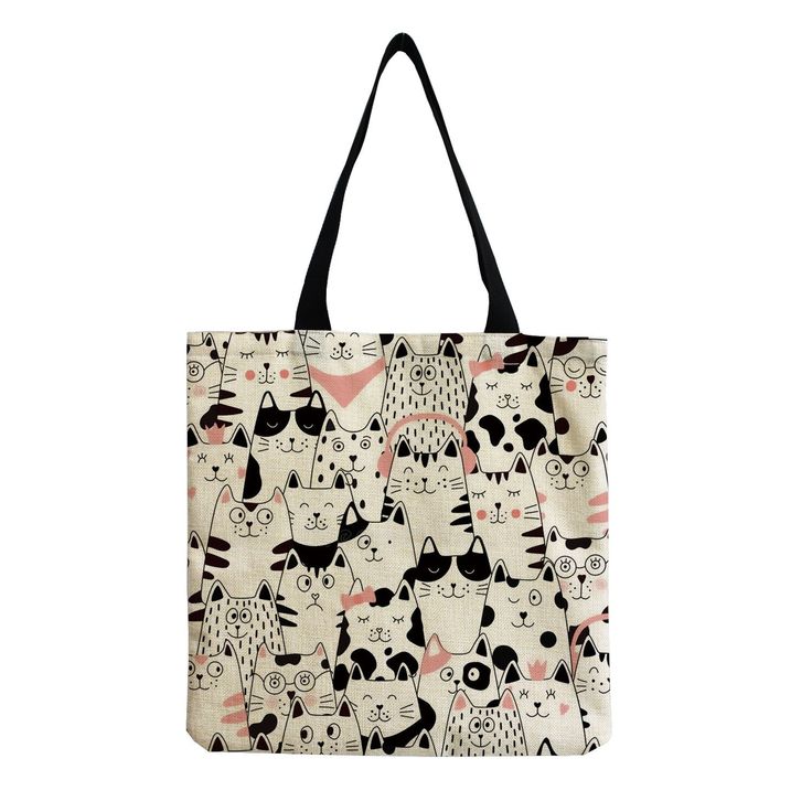 Delightful cartoon animal tote bag with black shoulder strap for easy carrying. Select from a variety of animal designs. Dimensions: 15.7" x 15.7" (40cm x 40cm) Animal Designs, Perfect Cocktails, Travel Storage, Cute Dinosaur, Print Tote, Dinosaur Print, Mozambique, Animal Design, Cartoon Animals