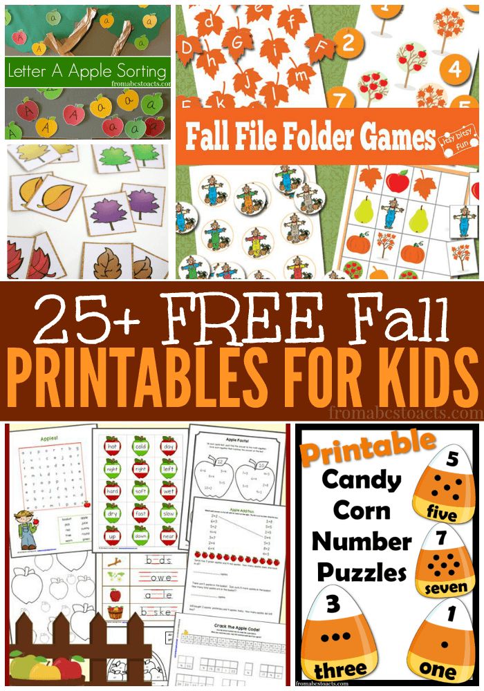 25 free fall printables for kids