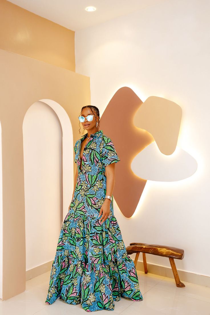 Stone Ankara Styles, Ankara Summer Dress Styles, Ankara Prints Fabric, Ankara Plus Size Dresses, African Wax Styles, Cameroon Traditional Wedding Attire, Lobola Outfits Woman Dresses, African Prints Styles, Long Gown Ankara