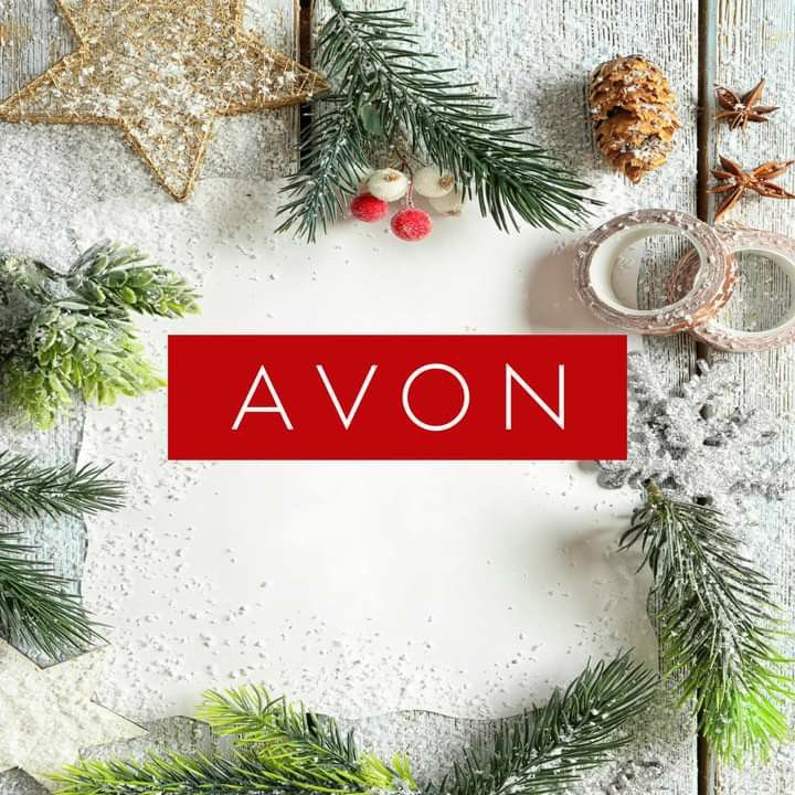 the word avan surrounded by christmas decorations and pine cones on a white wooden background