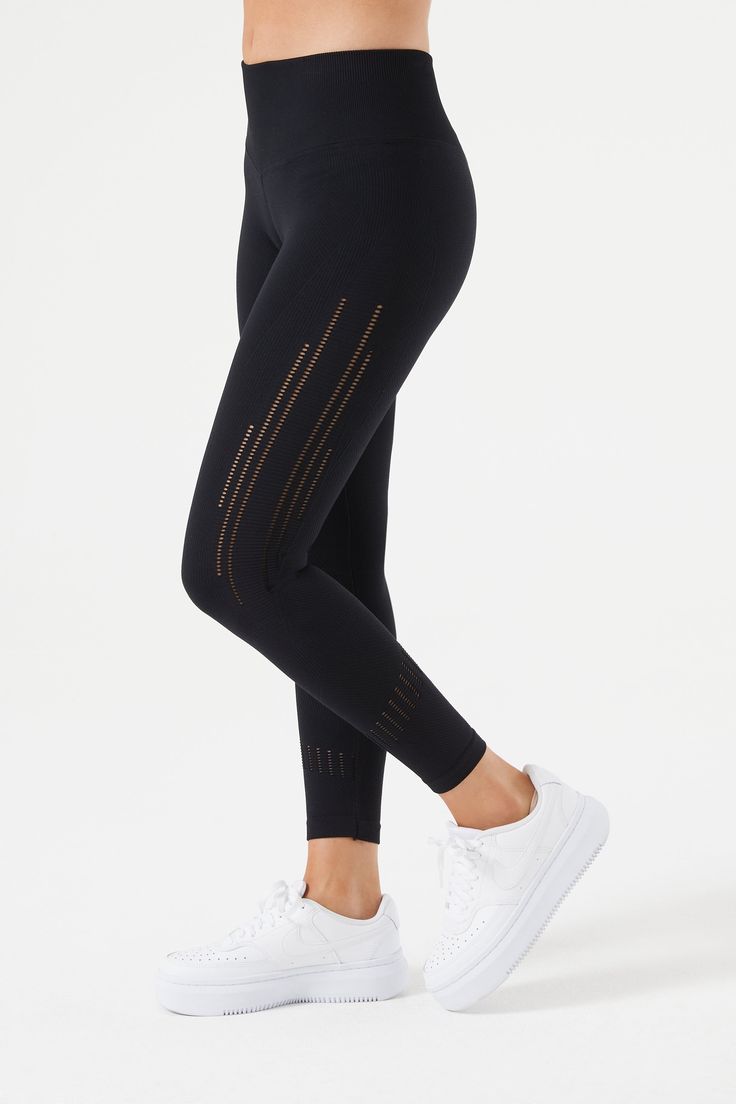 Step up your workout game with the Double Up Legging, the ultimate blend of style and performance. Proudly made in the USA, these seamless workout leggings feature a Body Engineered® Mesh Design that’s both chic and functional. The high-rise fit and seamless shaped waistband ensure that you’re held in comfortably and securely – no slipping, no fuss. Perfect for those deep squats, these gym leggings are squat-proof and come with a comfort gusset for maximum mobility. With moderate compression, th Compression Mesh Leggings For Gym, Seamless Tight Activewear For Workout, Compression Leggings With Breathable Mesh For Workouts, Compression Leggings With Breathable Mesh For Gym, Seamless Running Leggings, Tight Seamless Workout Activewear, Seamless Tight Activewear For Training, Sporty Compression Tights With Seamless Construction, Breathable Mesh Workout Leggings