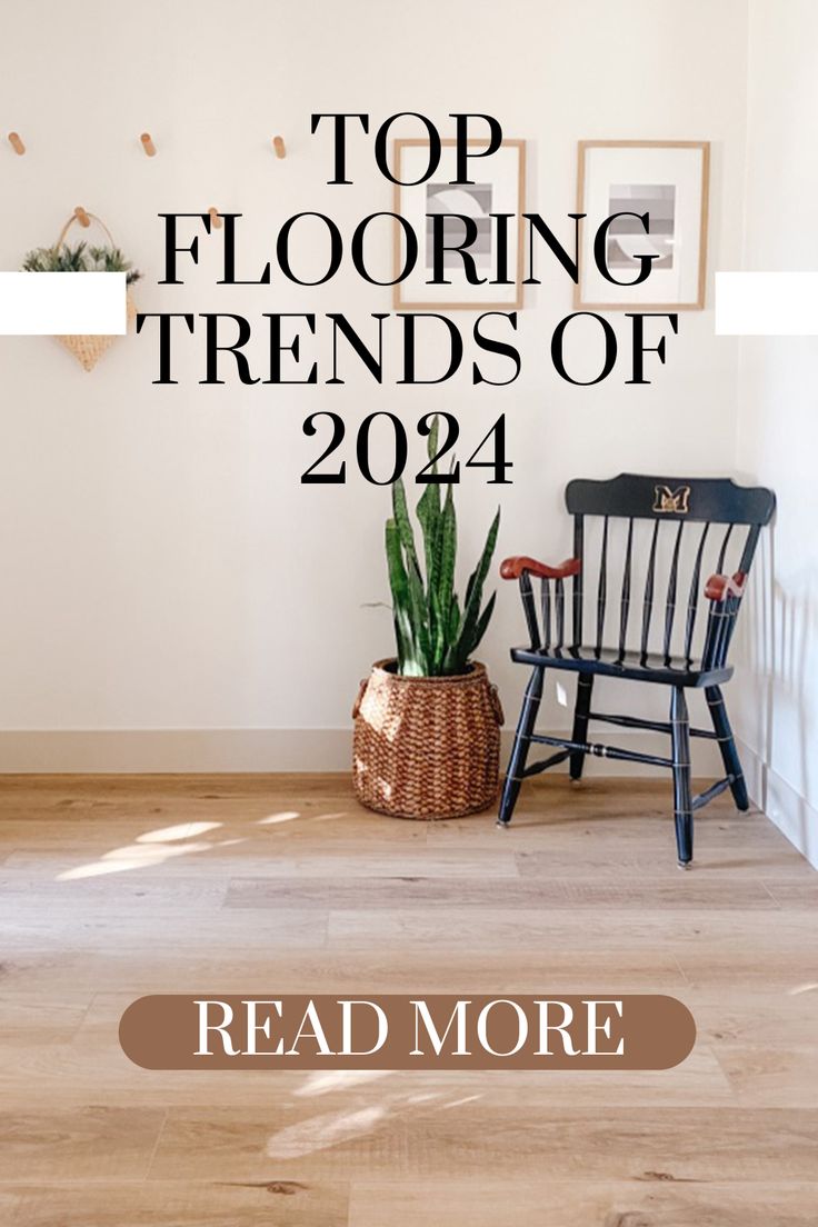 a chair and potted plant on the floor with text overlay reading top flooring trends of 2012 read more