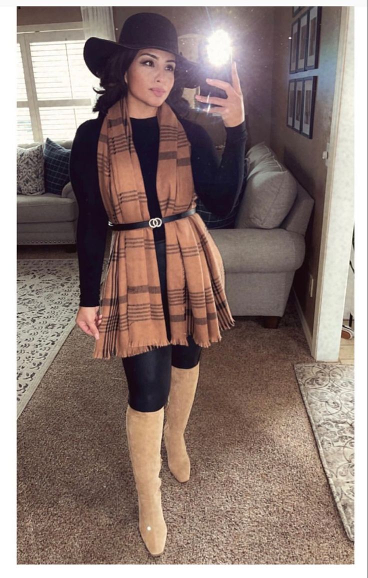 Western Outfits With Scarves, Outfit For Fairground, Dressy Western Outfits Women Plus Size, Rainy Day Church Outfit Winter, Cold Western Outfits Women, Mexican Winter Outfit, Cowgirl Outfits Fall, Dressy Western Outfits Women Winter, Winter Cowgirl Boots Outfit