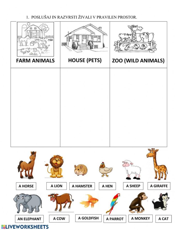 the farm animals worksheet is shown