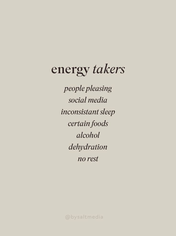 the words energy takers are written in black and white on a light gray background