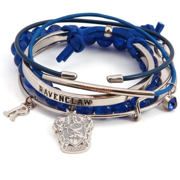 blue leather wrap bracelet with silver plated charms