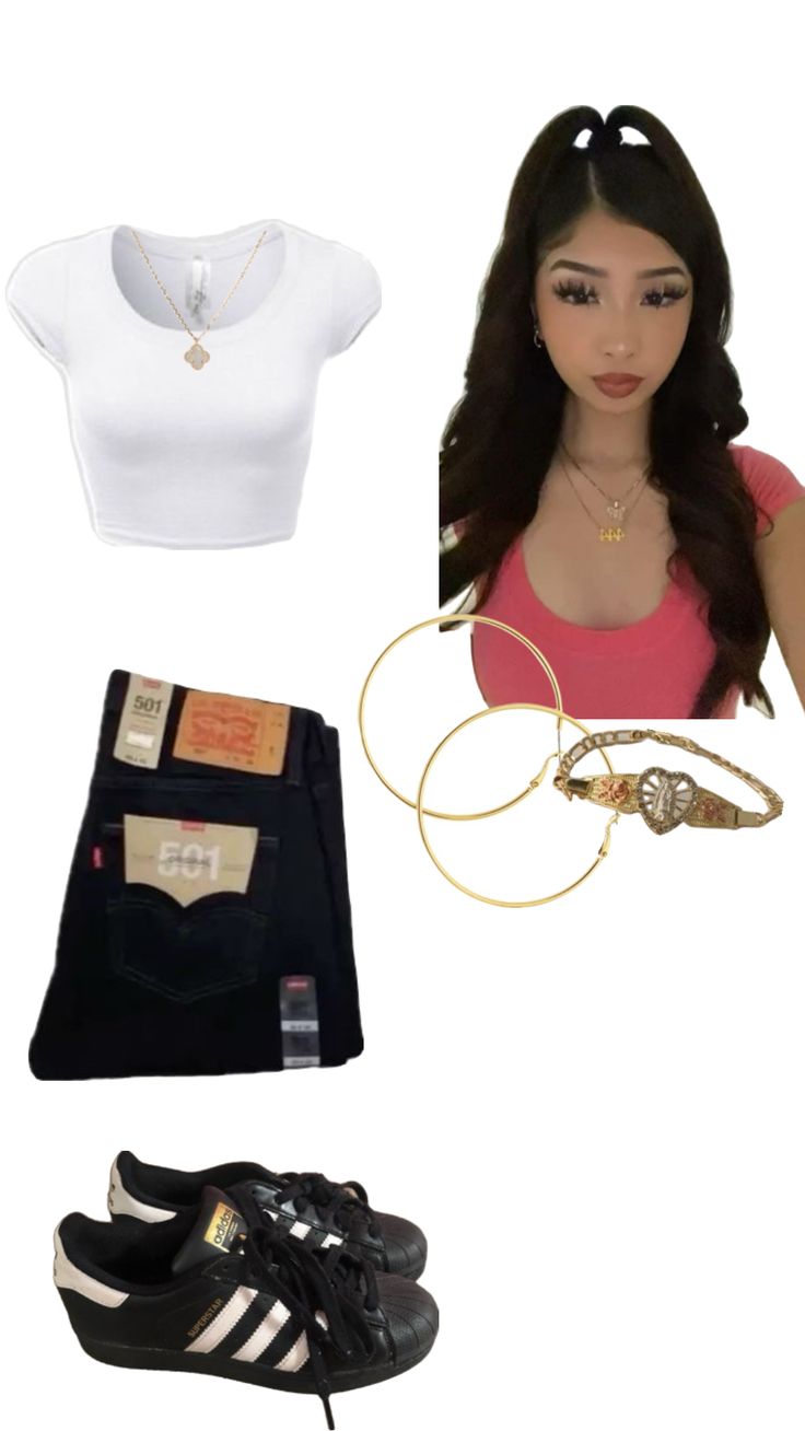 Latina Old Fashion, Outfits For Latinas Style, Latina Girl Outfits For School, Latina Inspo Outfits, Mexican Baddie Outfits, Summer Latina Outfit, Proclub Outfit, Y2k Latina Outfits, Winter Latina Outfits