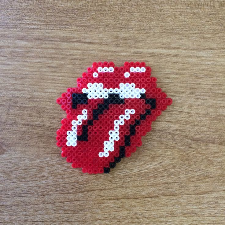 a piece of art made to look like the tongue of a woman's lips