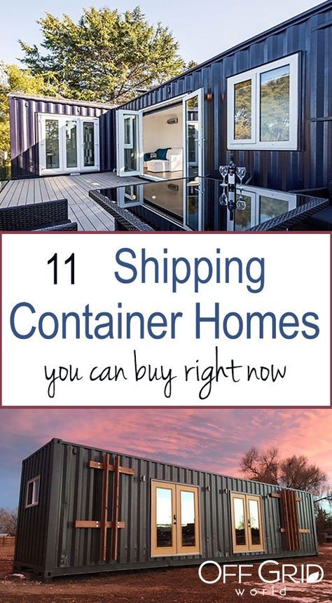 shipping container homes you can buy right now