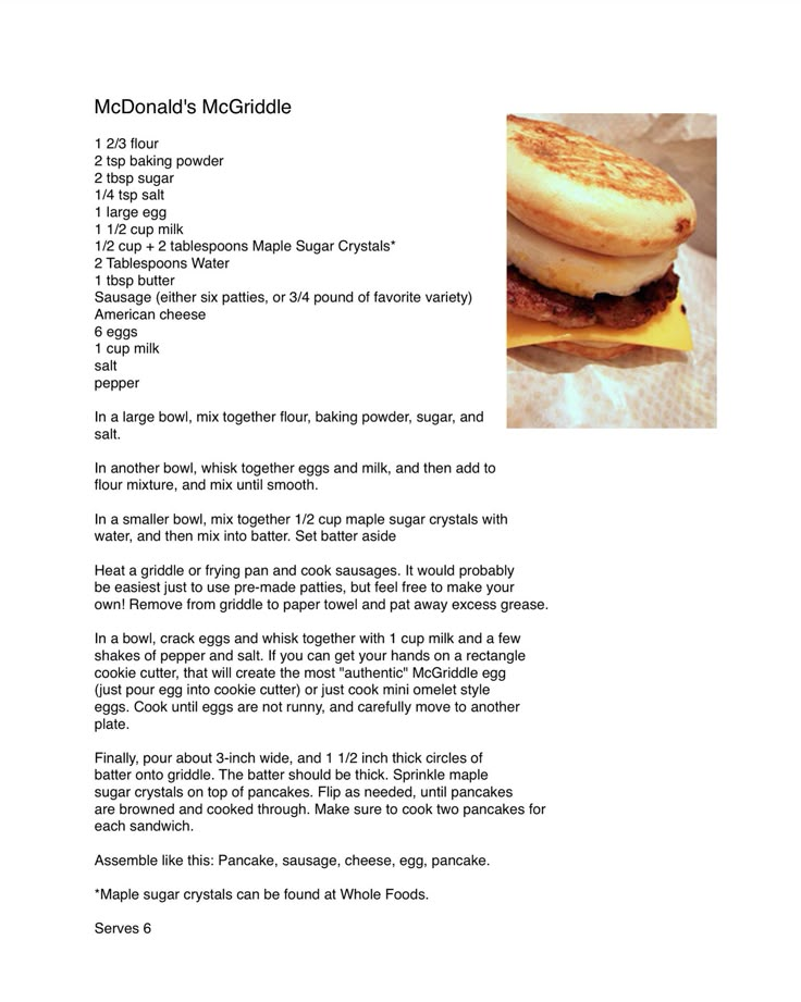 the recipe for mcdonald's macaroni and cheese is shown in this image