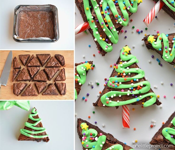 an instagram page with christmas tree cookies and green frosting on it's side