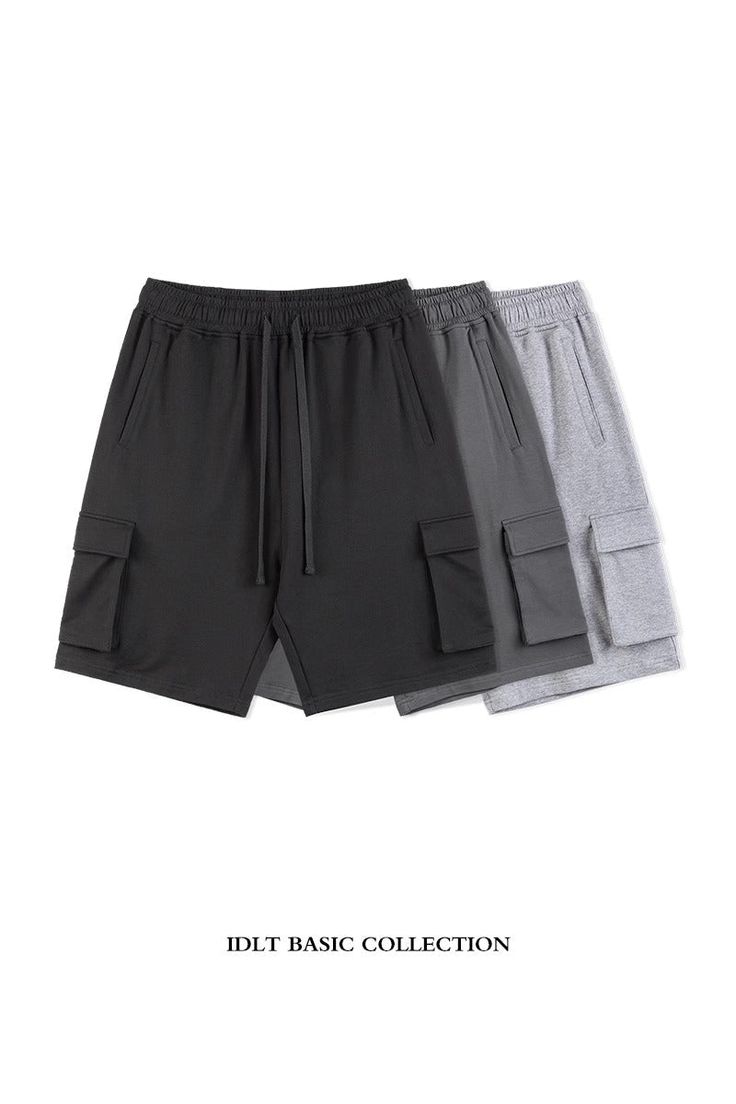 Discover the perfect blend of style and comfort with IDLT's Versatile Cargo Shorts from the Spring/Summer '23 collection. Made from 95% cotton and 5% spandex, these unisex shorts offer an oversized fit and are available in dark gray, black, and light gray. Easy to care for with machine or hand wash options. Ideal for any casual outing. Care Instructions: Machine wash/hand wash under 40°C No bleach Iron reversed on low temperature Flat to dry Size Chart: Size Waist (cm) Hip (cm) Length (cm) Hem ( Leisure Short Pants With Built-in Shorts, Leisure Knee-length Bottoms With Built-in Shorts, Sporty Summer Cargo Pants With Multiple Pockets, Sporty Bermuda Bottoms With Cargo Pockets, Sporty Cotton Pants With Built-in Shorts, Sporty Stretch Cargo Pants For Summer, Stretch Loungewear Shorts With Pockets, Stretch Lounge Shorts With Pockets, Stretch Shorts With Pockets For Loungewear