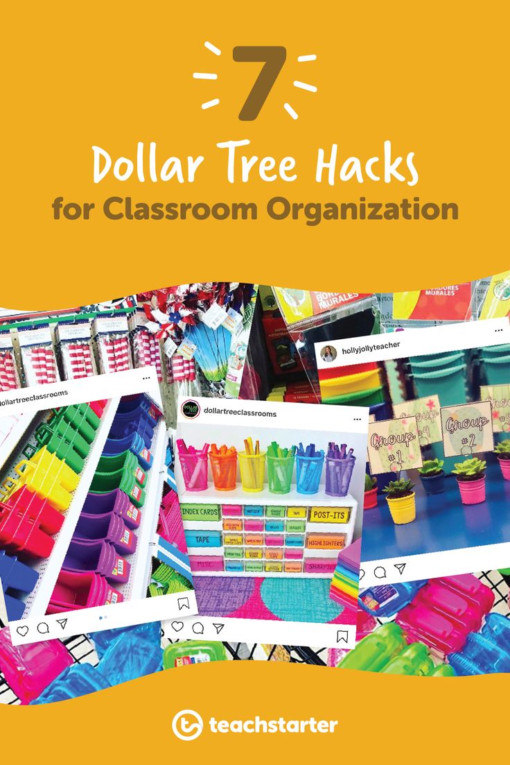 dollar tree hacks for classroom organization