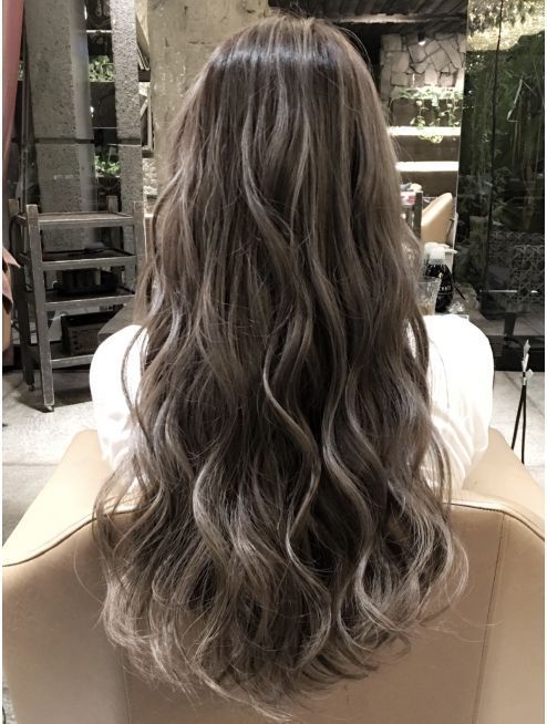 Long Hair Perm, Korean Hair Color, Hair Streaks, Hair Arrange, Ash Blonde Hair, Brown Blonde Hair, Ombre Hair Color, Permed Hairstyles, Dye My Hair