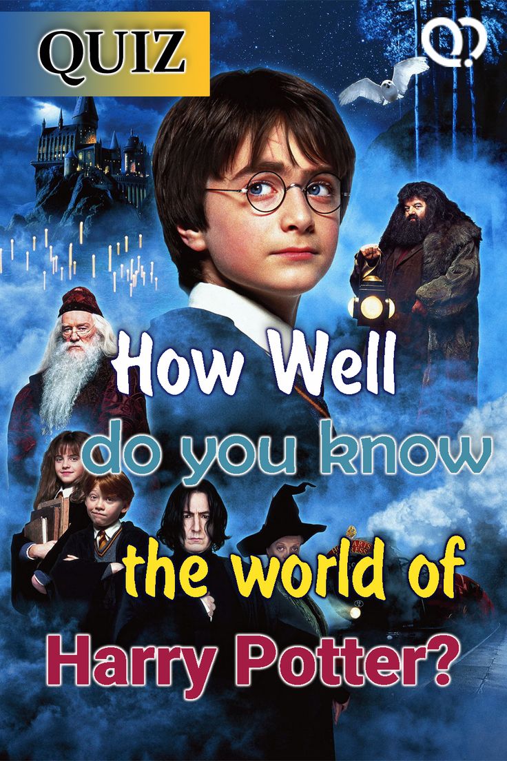 the poster for harry potter's movie, how well do you know the world of harry