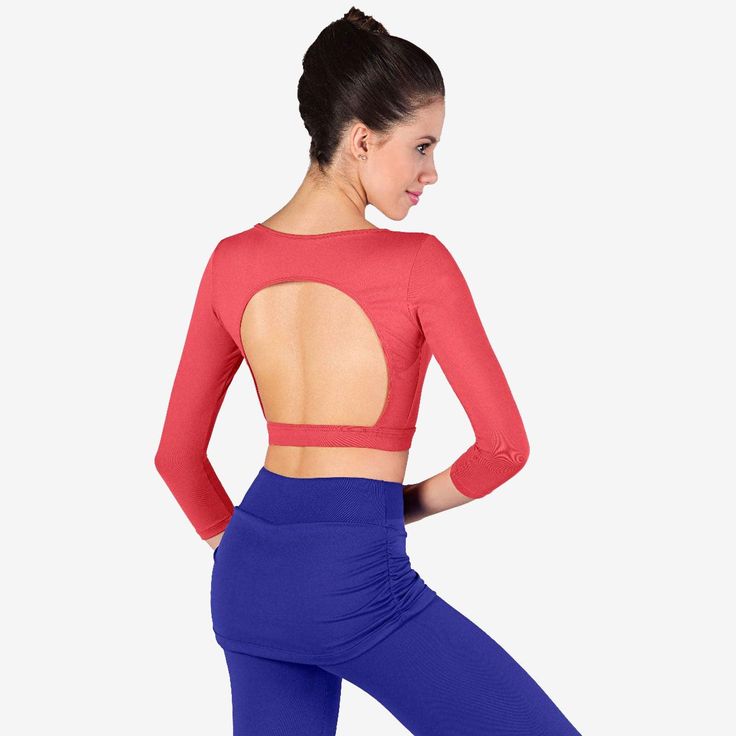 Microfiber Final Sale Item Stretch Dancewear Tops, Stretch Dancewear Tops For Sports, Stretch Tops For Dancewear And Sports, Dance Pants, Oxford Blue, Crochet Embroidery, Long Sleeve Crop, Long Sleeve Crop Top, Knitting Crochet