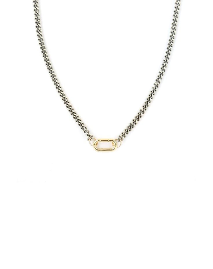 silver and gold lock necklace Silver Cuban Chain, Chain Lock, Rainbow Sapphires, Charm Collection, Lock Necklace, Diamond Choker, Gold Paper, Classic Gold, Cuban Chain