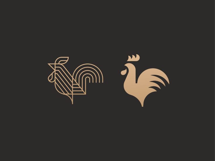 two roosters are facing each other on a black and gold background, one is white