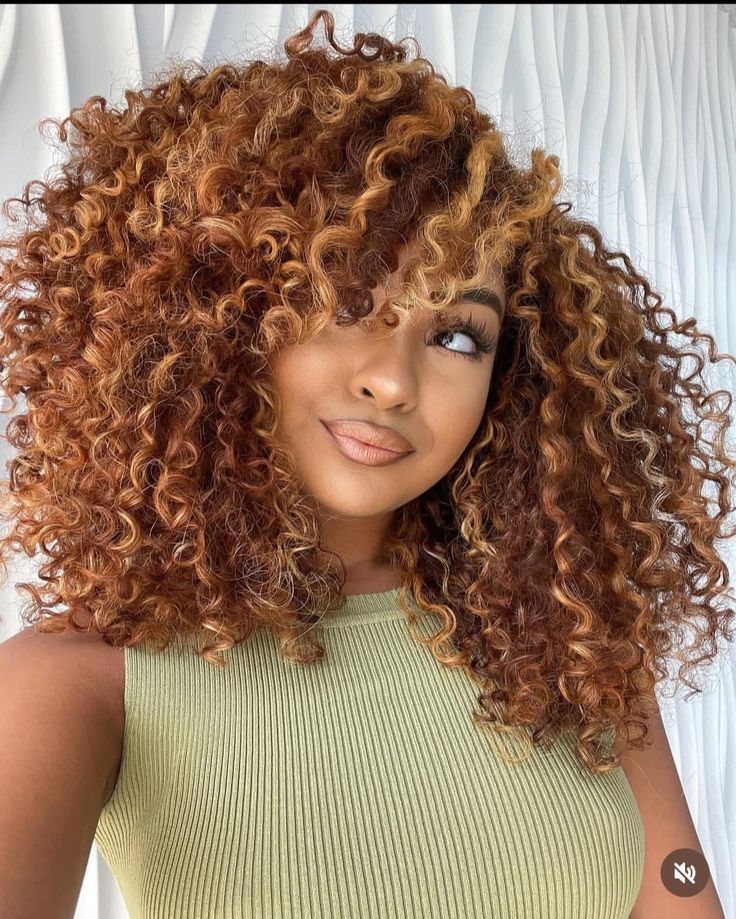 Making A Decision, Dyed Curly Hair, Highlights Curly Hair, Ginger Hair Color, Heat Styling, Colored Curly Hair, Honey Blonde Hair, Professional Hairstylist, Hairdos For Curly Hair