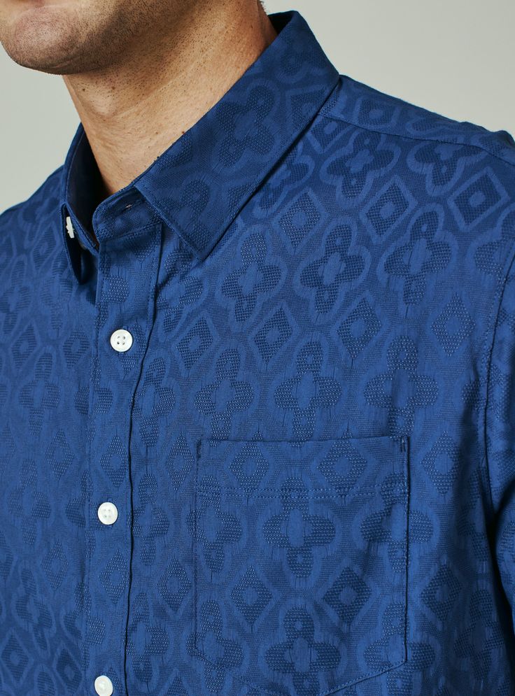 Smiling is easy in this stretch premium cotton short sleeve shirts. The textured dobby fabric stands out without being busy while the 7Diamonds signature details elevate the style. Details Model is 6'1" and wears a size medium. Care: Machine wash cold on delicate cycle, low tumble dry, do not iron Composition: 50% Cotton | 46% Polyester | 4% Spandex | 7DIAMONDS Men's Atlas Short Sleeve Shirt in Navy | Size 2XL | Polyester/Fabric Fabric Stands, Dobby Fabric, Short Sleeve Shirts, Mens Short Sleeve Shirt, Short Sleeve Button Up, Lifestyle Brands, Cotton Shorts, New Product, Short Sleeve Shirt