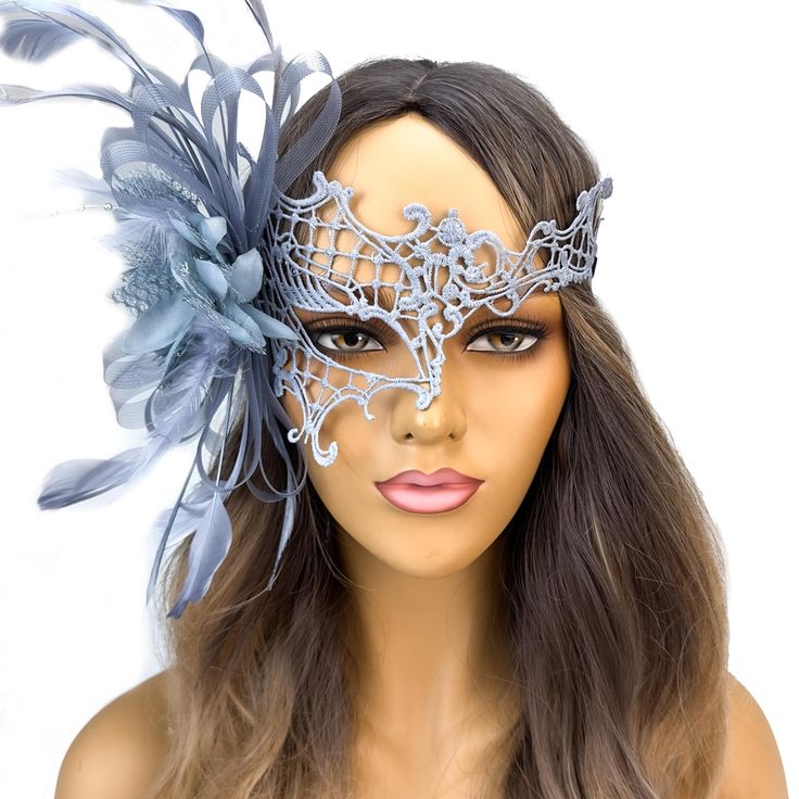 PRICES MAY VARY. Elegant and timeless lace masquerade mask made with a sexy, phantom burlesque theme in mind. Comes with straps for comfortable and easy wear around the head. One size. Great for teens, adults and children over 12 years of age. Excellent mardi gras mask for festivals, events, concerts, prom, costume and cosplay parties and events. Beautiful and elegant phantom feather masquerade mask with feathers made for masquerade ball events, parties and Halloween costume events. Masquerade Mask Ideas, Burlesque Theme, Masquerade Ideas, Mask With Feathers, Lace Masquerade Mask, Phantom Mask, Lace Masquerade Masks, 18th Birthday Outfit, Prom Costume