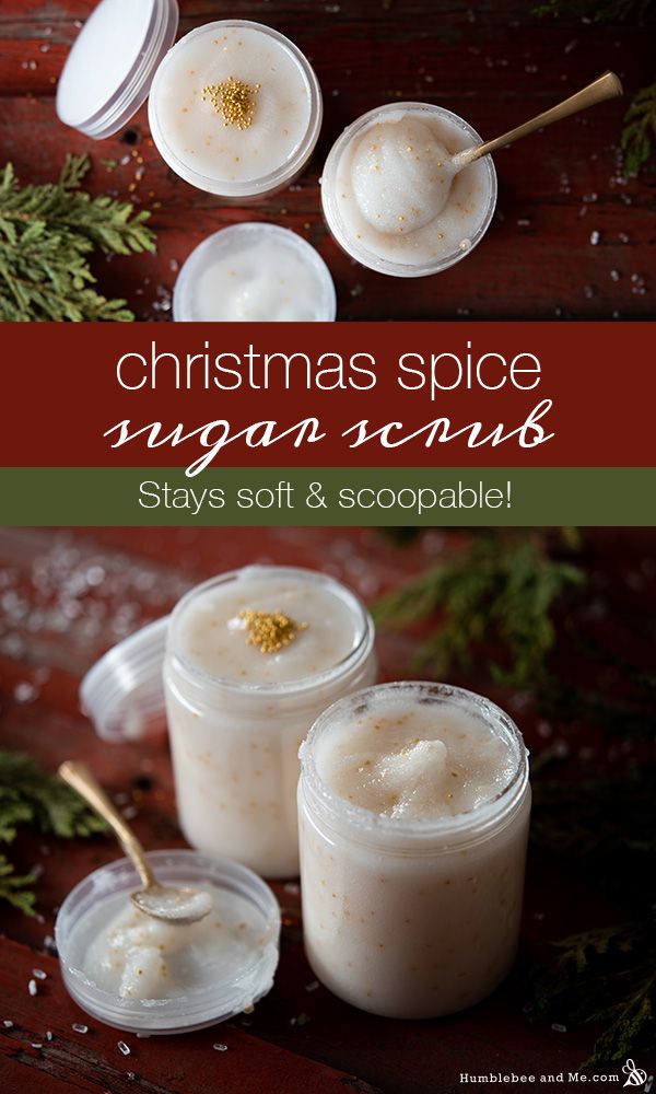 Christmas Hand Scrub, Christmas Sugar Scrubs, Sugar Body Scrub Diy, Sugar Hand Scrub, Foaming Scrub, Diy Body Scrub Recipes, Diy Sugar Scrub Recipe, Foaming Sugar Scrub, Body Scrub Recipe