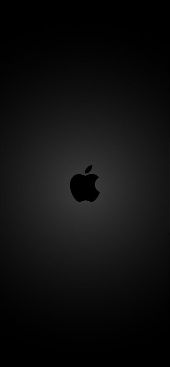 an apple logo on a black background