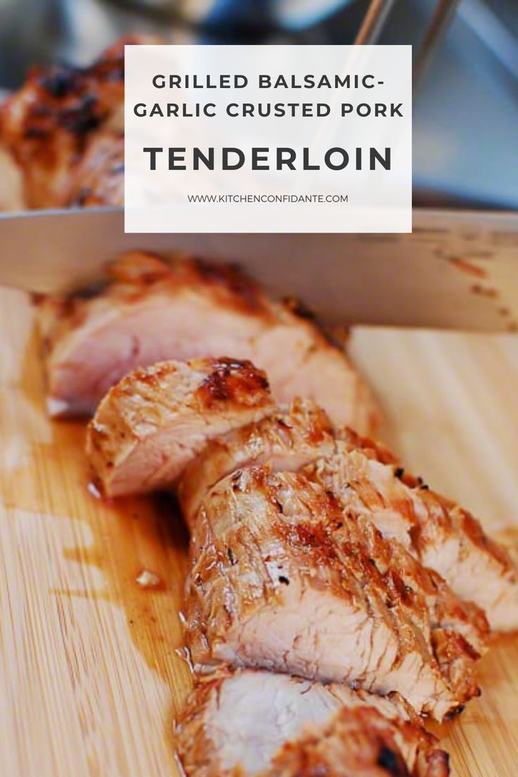 Grilled Balsamic-Garlic Crusted Pork Tenderloin Crusted Pork Tenderloin, Grilled Pork Tenderloin Recipes, Pork Tenderloin Marinade, Simple Marinade, Balsamic Marinade, Pork Marinade, Grilled Pork Tenderloin, Country Recipes, Summer Foods