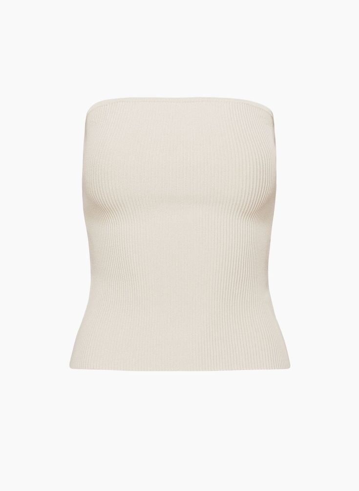 SCULPT KNIT TUBE TOP | Aritzia Fitted Ribbed Strapless Tube Top, Ribbed Stretch Bandeau Tube Top, Stretch Ribbed Bandeau Tube Top, Ribbed Fitted Strapless Tops, Chic Stretch Beige Tube Top, Fitted Ribbed Strapless Top, Chic Beige Stretch Tube Top, Ribbed Stretch Tube Top, Ribbed Stretch Sleeveless Tube Top