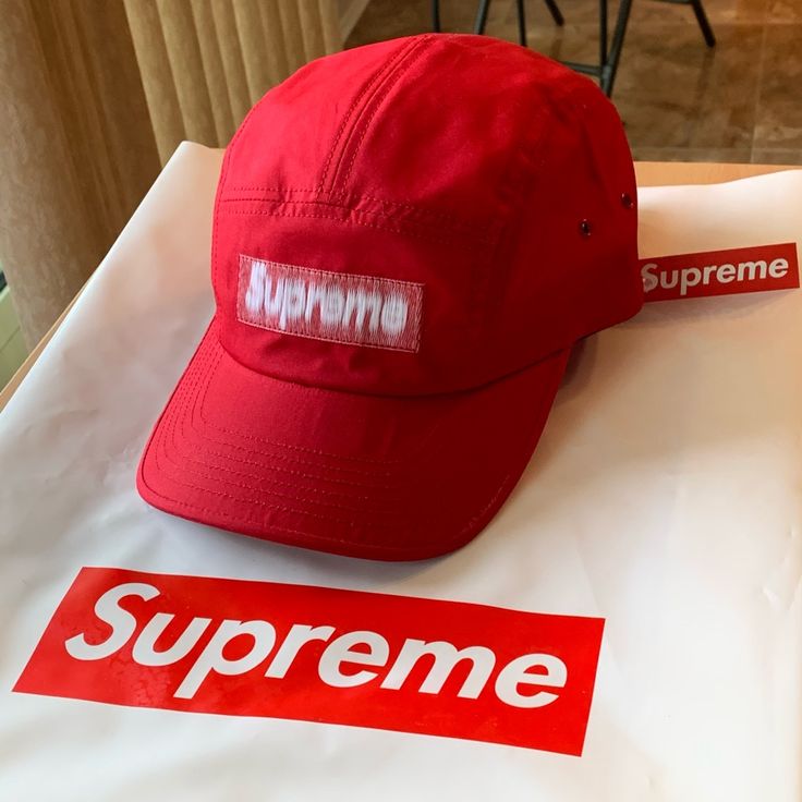 Supreme Reversed Label Camp Cap In Red Brand New With Tag Red Baseball Cap With Logo Patch, Red Baseball Cap With Logo Patch And Curved Brim, Red Snapback Hat With Logo Patch And Curved Brim, Red Snapback Trucker Hat With Logo Patch, Red Snapback Hat With Logo Patch For Streetwear, Red Hat With Logo Patch And Curved Brim, Red Snapback Cap With Logo Patch, Red Snapback Hat With Logo Patch, Red Casual Baseball Cap With Logo Patch