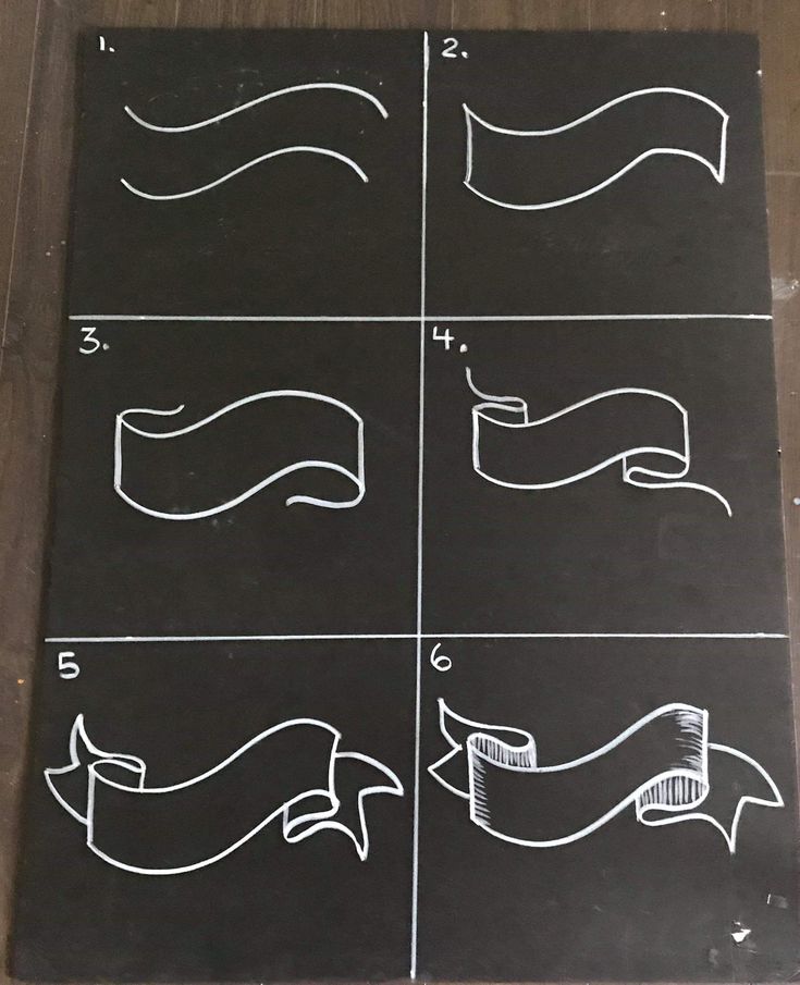 the instructions for how to make a chalkboard board with ribbon and tape on it