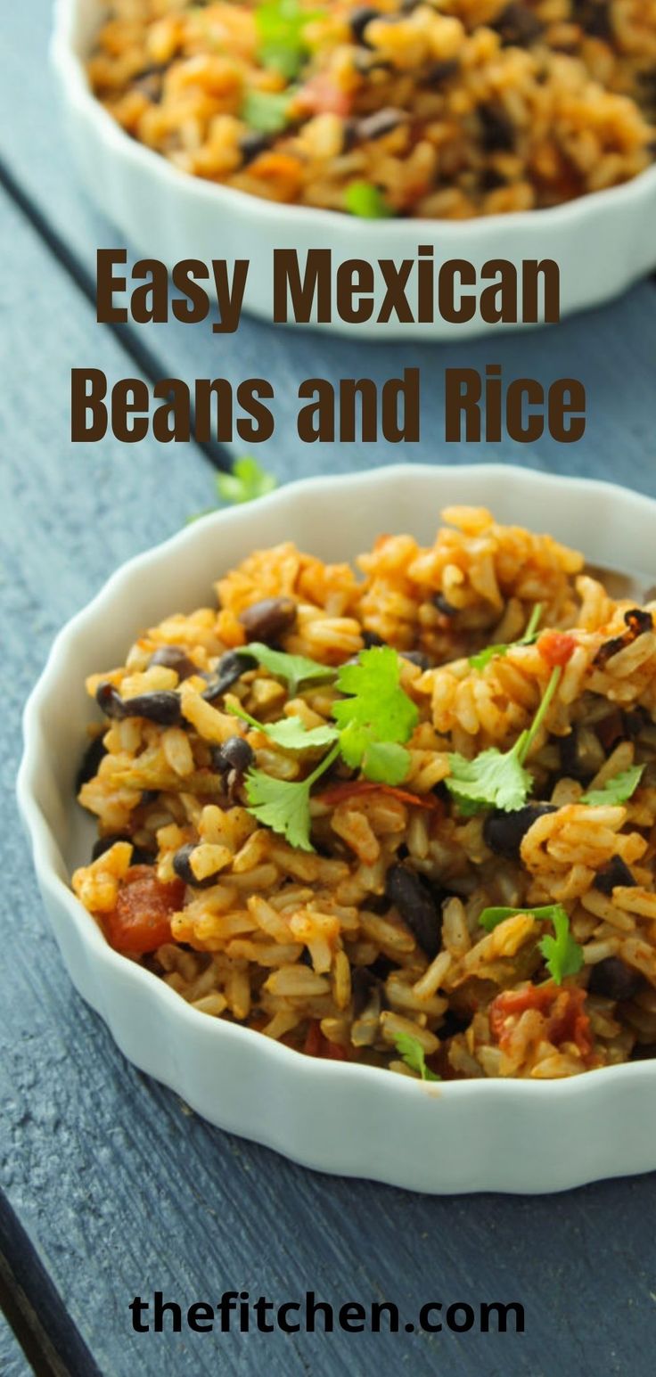 Easy Mexican Beans and Rice Mexican Dirty Rice, Mexican Rice With Beans, Mexican Bean Rice, Beans And Rice Mexican, Spanish Rice And Beans Recipe Easy, Rice Cooker Beans And Rice, Mexican Dirty Rice Recipe, Rice And Beans Rice Cooker, Baked Rice And Beans