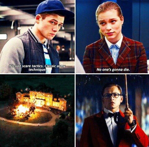 four different scenes from the tv series