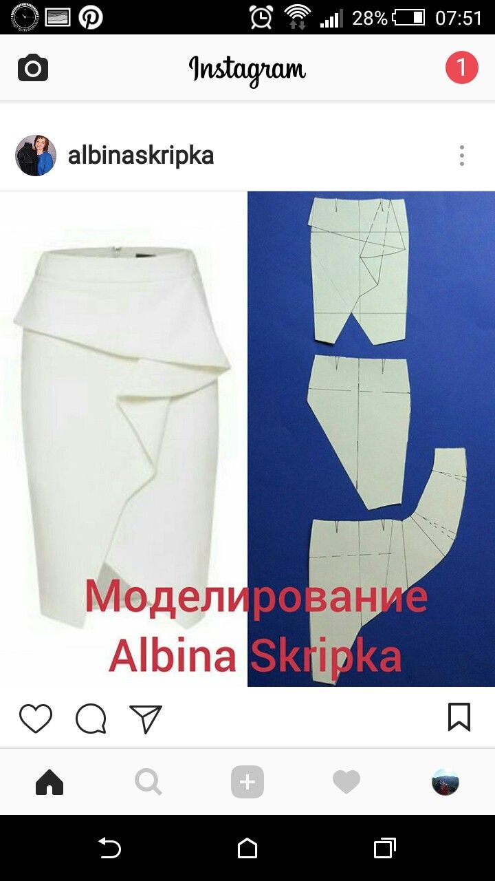 the paper is cut out to look like a skirt