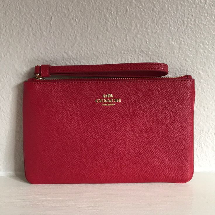 Large Leather Wristlet - True Red 6 Credit Card Slots Approx 7.75” X 4.75” X 0.5” Care Instructions Included Fits Plus Size Iphone Authentic Brand New With Tag No Trades Red Wristlet For Everyday Use, Red Everyday Use Wristlet, Red Clutch Wallet With Cell Phone Pocket, Red Travel Wristlet With Wrist Strap, Red Wristlet Clutch With Removable Pouch, Red Clutch Wristlet With Zipper, Red Clutch Wristlet With Zipper Closure, Red Clutch Wristlet For Daily Use, Red Wristlet Clutch For Daily Use