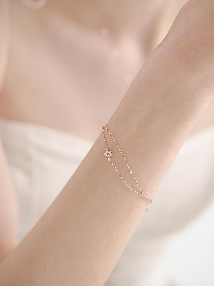 Composition : 14k rose goldColor : single typeCountry of Origin : KOREA Rose Gold Diamond Bracelet As Gift, Fine Jewelry Rose Gold Diamond Bracelet Gift, Round Rose Gold Bracelet Strap Jewelry, Rose Gold Diamond Bracelet Fine Jewelry Gift, Luxury Rose Gold Sterling Silver Bracelets, Dainty Rose Gold Chain Bracelet For Formal Occasions, Dainty Rose Gold Diamond Bangle Bracelet, Rose Gold Diamond Bracelet Gift, Delicate White Gold Bracelet