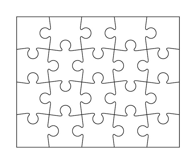 a puzzle piece is shown in the shape of a square with four pieces missing from it