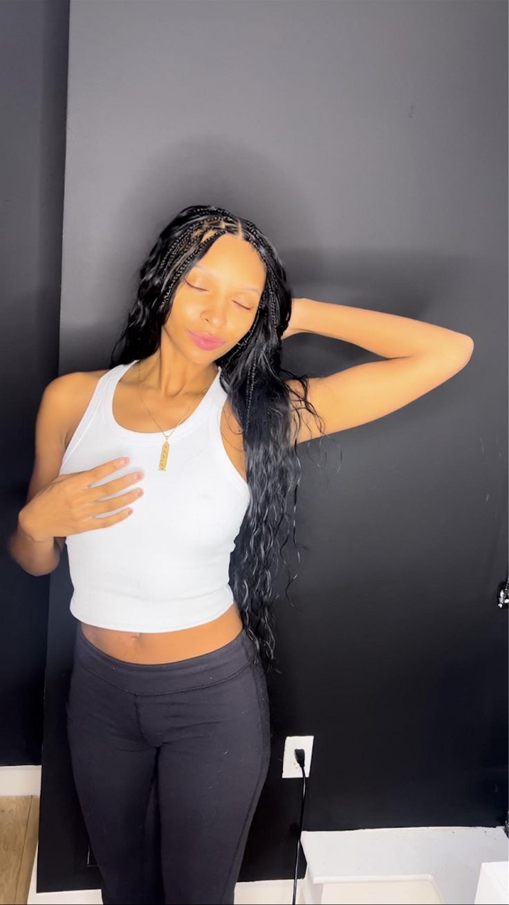 How To Get The Zoe Kravitz Braids Look - xoNecole Zoe Kravitz Braids Sew In, Zoey Kravitz Braids, Zoey Kravitz, Zoe Kravitz Braids, Straight Back Cornrows, Curly Hair Pieces, Braids Step By Step, Hairstyle Names, Bohemian Braids