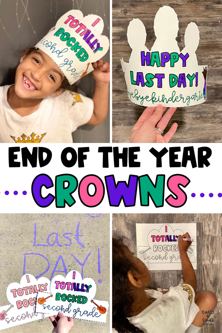 the end of the year crowns are great for kids and adults to make their own hats