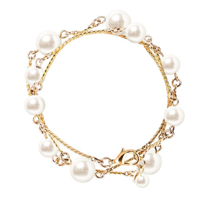 Royal Pearls Elegant Formal Pearl Bracelet With Chain, Elegant Pearl Bracelet With Chain, Elegant Adjustable Pearl Chain Bracelet, Formal Gold-tone Pearl Jewelry, Pearl Chain Costume Jewelry, Formal Pearl Bracelet With Adjustable Chain, Formal Pearl Bracelets With Adjustable Chain, Chic Pearl Chain Bracelet, Formal Double Strand Pearl Charm Jewelry