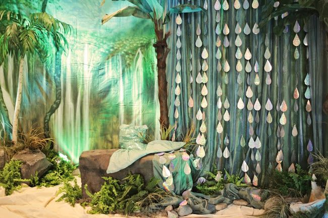 an image of a jungle themed stage setting