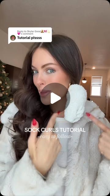 Grace Weston on Instagram: "Hope this helps! I love seeing all your sock curls😍 

#easyhairstyles #sockcurls #heatlesscurls" Sock Curls, Curl Tutorial, Heatless Curls, Hair Stuff, Hair Ideas, Easy Hairstyles, Hair Makeup, Hair Color, Hairstyles