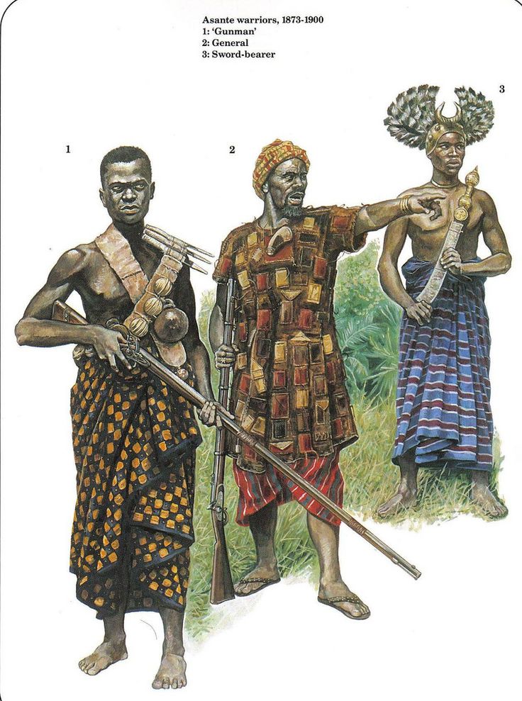 three african men with spears standing next to each other