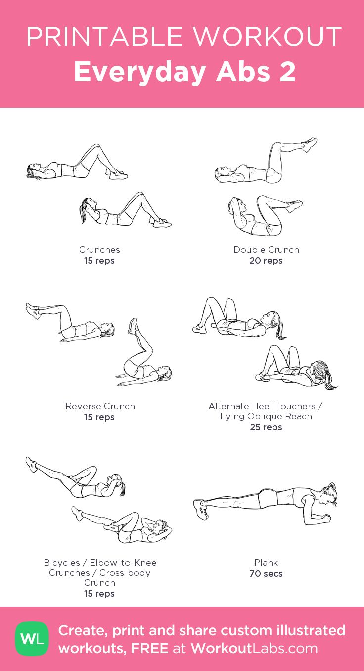 the printable workout for every abs 2