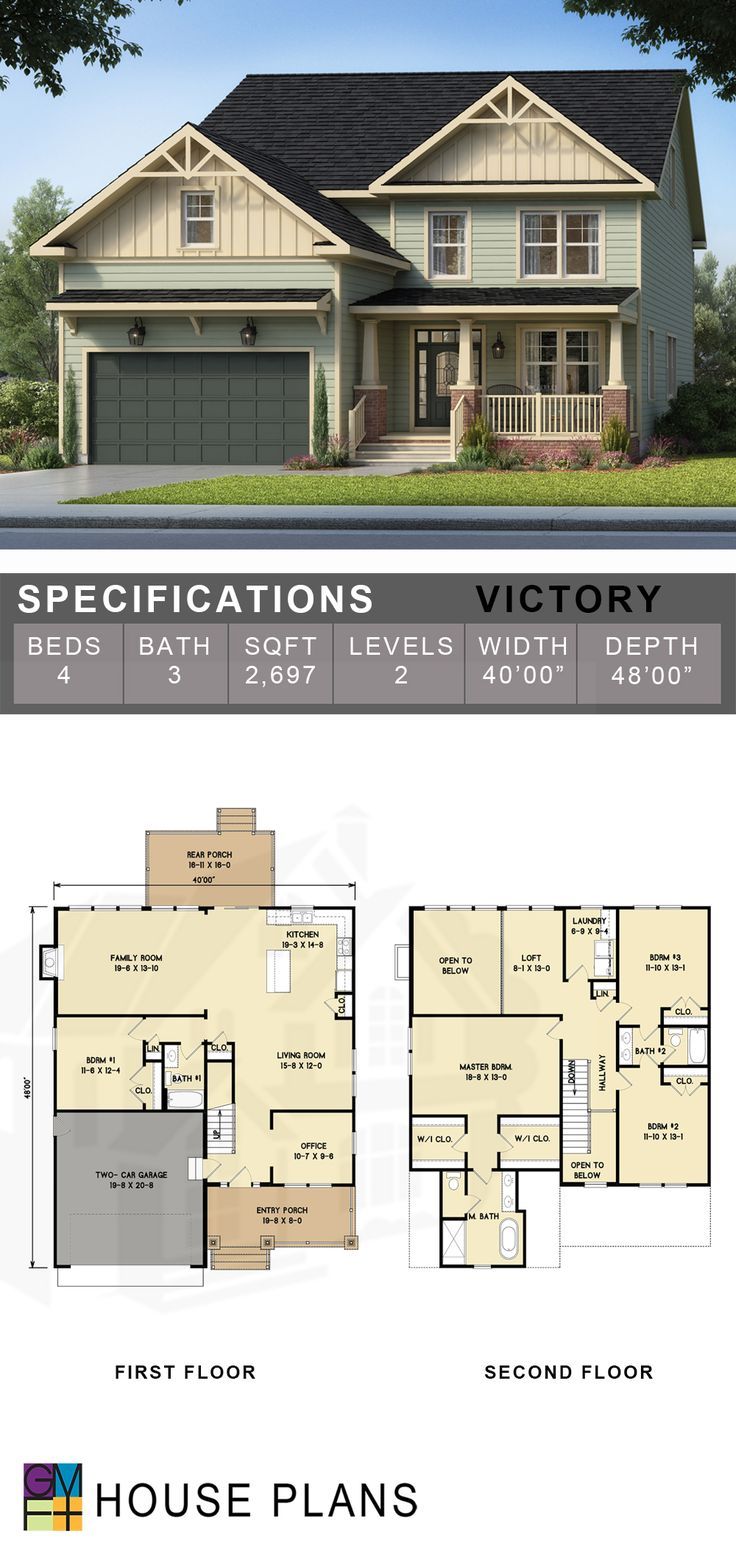 #houseplan #floorplan #residentialdesign #architecture #craftsman Suburban Family Home Floor Plan, Three Bedroom House Plans Two Story, Small Family House Plans, Sims 4 Blueprints, Sims 4 Floorplan Layout, Family Home Layout, Family Home Floor Plans, Custom House Plans, Sims 4 Houses Layout