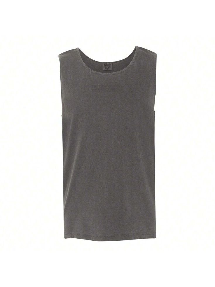 6.1 oz./yd, 100% ringspun cotton, 20 singles. Garment-dyed soft ring spun fabric. Relaxed fit. Bound self-fabric neck and armholes. Twill label.Garment-Dyed Heavyweight Tank Top (Pepper) Dark Grey    Fabric   Non-Stretch  Men Clothing, size features are:Bust: ,Length: ,Sleeve Length: Stonewashed Cotton Tops For Streetwear, Cotton Stonewashed Tops For Everyday, Everyday Cotton Stonewashed Tops, Everyday Stonewashed Cotton Tops, Solid Cotton Washed Tops, Gray Washed Cotton Tops, Acid Wash Cotton Muscle Tee For Summer, Basic Cotton Muscle Tee With Relaxed Fit, Gray Cotton Muscle Tee With Crew Neck